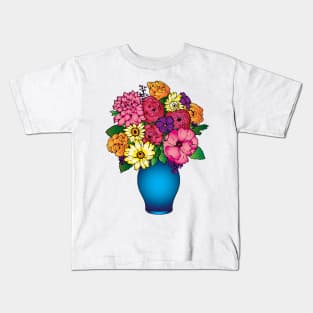 Vase of Flowers Kids T-Shirt